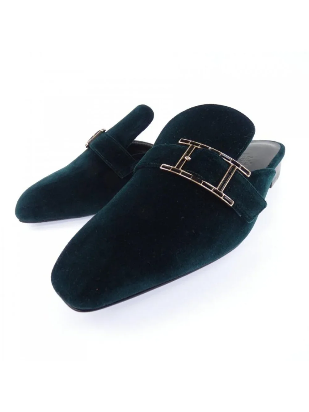 Hermes Beauty Shoes Sneakers Green - Picture 3 of 6